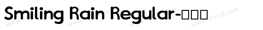 Smiling Rain Regular字体转换